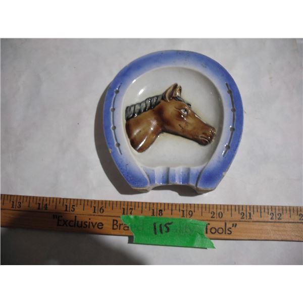 Horse Themed Ceramic Ashtray