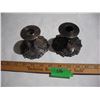 Image 1 : BP E.P. Lead Candle Holders Possibly Silver Plated