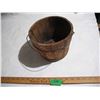 Image 1 : Vintage Stave Wooden Bucket w/ Handle – 6” Tall