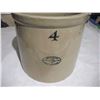 Image 2 : 4-Gal Medalta Stoneware Crock (has hairline crack)