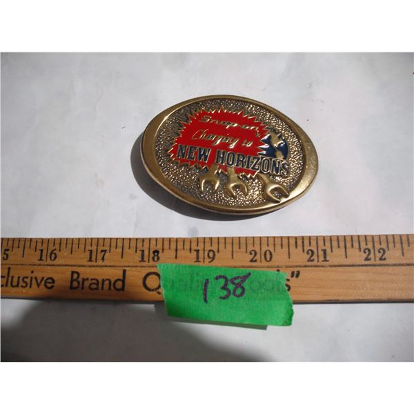 Snap on Tools Solid Brass Belt Buckle