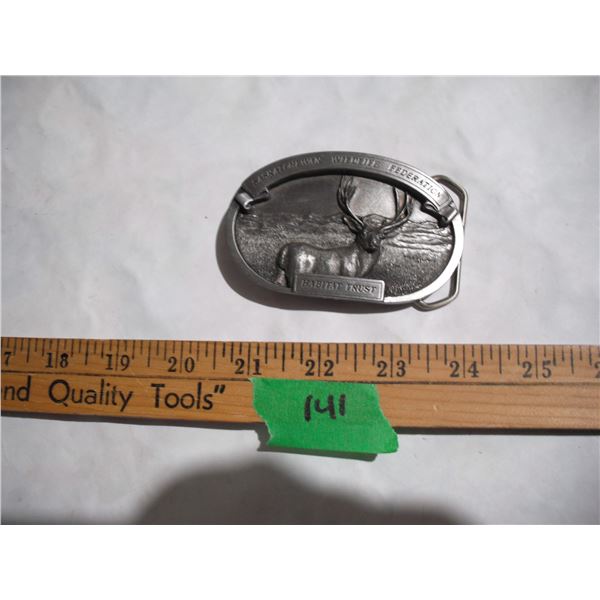 SK Wildlife Federation Habitat Trust Belt Buckle #939/1500