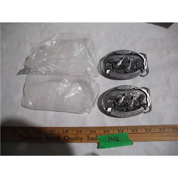 SK Wildlife Federation Habitat Trust Belt Buckle #1201 & 1202 of 1500