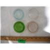Image 1 : (4) Vintage Mason Jar Glass Lids