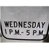 Image 5 : (2) Unused Reflective Aluminum “No Parking” Signs – 12x18”