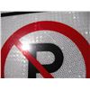 Image 6 : (2) Unused Reflective Aluminum “No Parking” Signs – 12x18”
