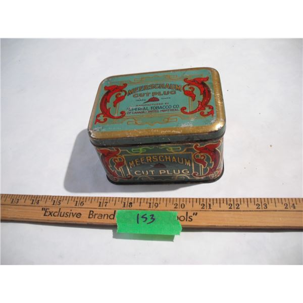 Meerschaum Cut Plug Tobacco Tin