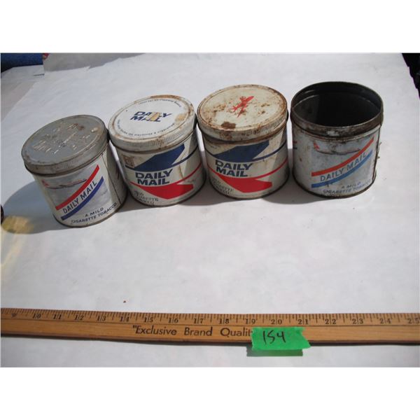 (4) Daily Mail Tobacco Tins