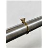 Image 7 : .925 Gold Coloured Sterling Ring w/ 1.0ct Round Brilliant Cut 6.5mm Moissanite Gemstone