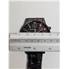 Image 5 : Geneva Men's All-Black Chronograph Style Watch (New in Plastic)
