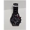 Image 2 : Geneva Men's All-Black Chronograph Style Watch (New in Plastic)