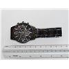 Image 3 : Geneva Men's All-Black Chronograph Style Watch (New in Plastic)