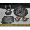 Image 1 : Collection consists of several vintage silver-plated items.