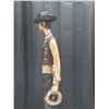 Image 5 : Vintage 3-foot tall "Stretch" cowboy sculpture produced by Austin Productions. (Broken/Damaged - See