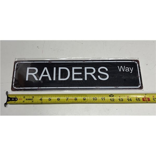 Raiders Way Sign Board. (New)