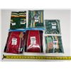 Image 1 : (2) Red Dog Vest (Size M) & (4) Green Dog Apricot. (Two Medium Size and Two Small)