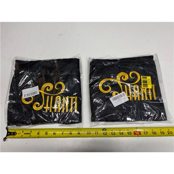 (2) New Shanti Black Yoga Mat Bags.