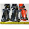 Image 2 : Set of six pairs soccer/football protective shin guards and corresponding matching compression calf 