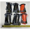 Image 5 : Set of six pairs soccer/football protective shin guards and corresponding matching compression calf 