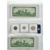 Image 2 : (2) 1967 centennial of Canadian confederation bills and (3) 1967 silver coins ( 5, 10, 25 cents)