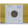 Image 1 : 1872 Canadian silver 5 cents