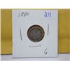 Image 1 : 1880 Canadian silver 5 cents