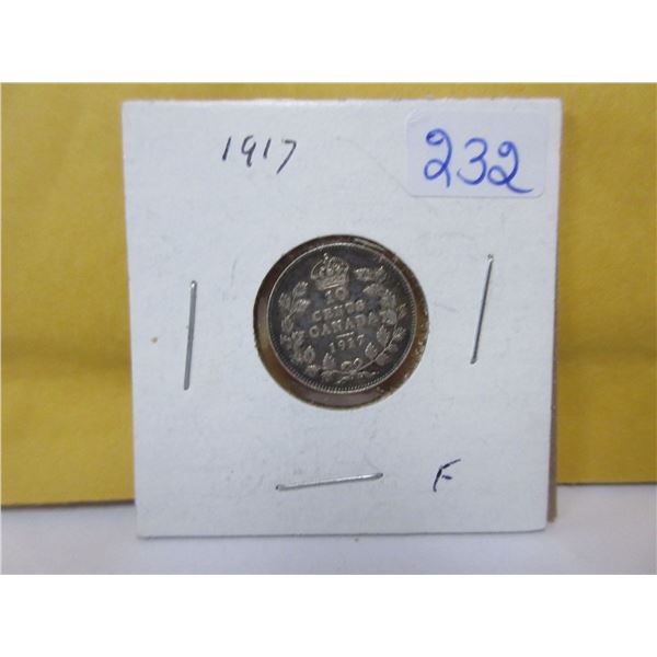 1917 Canadian silver10 cents