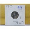 Image 1 : 1963 Canadian silver 10 cents