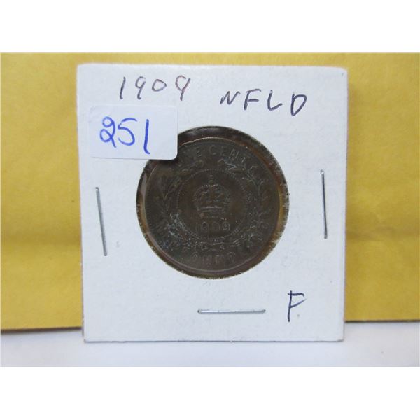 1909 NFLD One cent