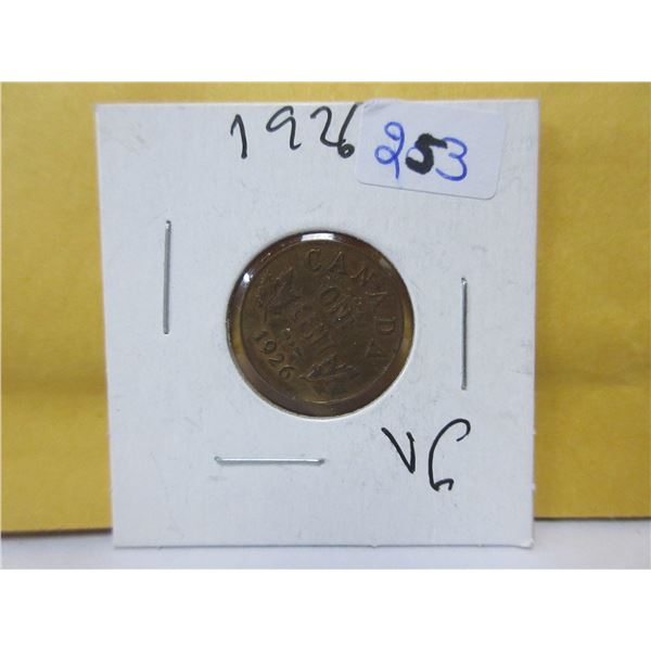 1926 Canadian small penny