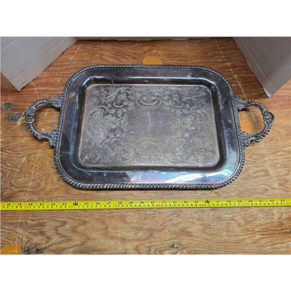 E.P copper serving tray