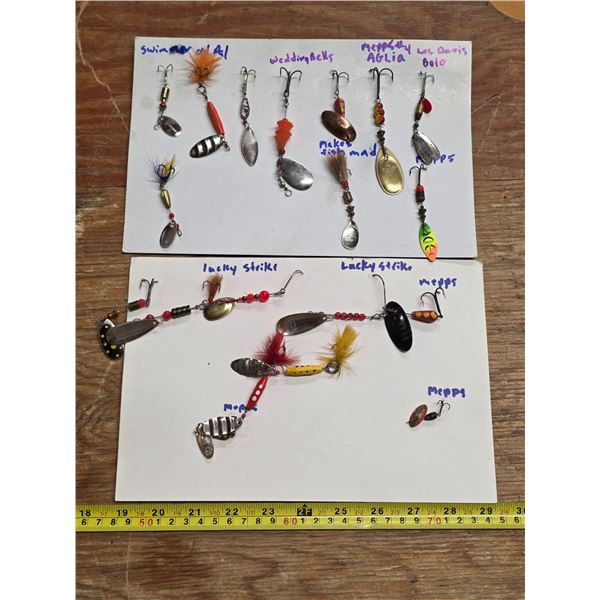Variety of fishing hooks