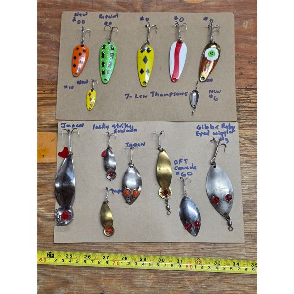Variety of fishing hooks