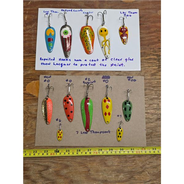 Variety of fishing hooks