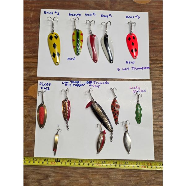 Variety of fishing hooks
