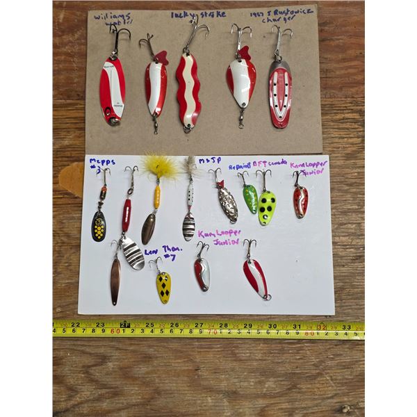 Variety of fishing hooks