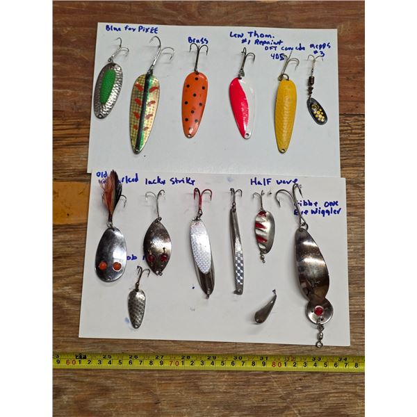 Variety of fishing hooks