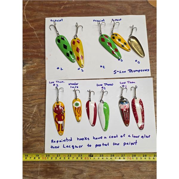 Variety of fishing hooks