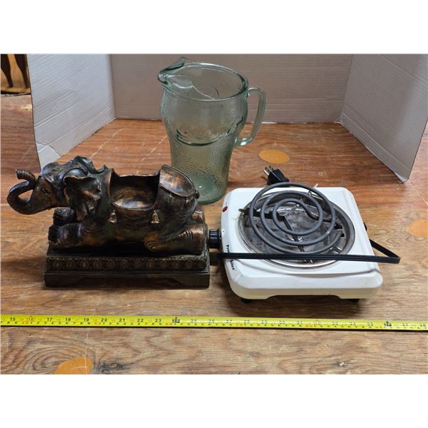 Lot of misc items- coca cola pitcher