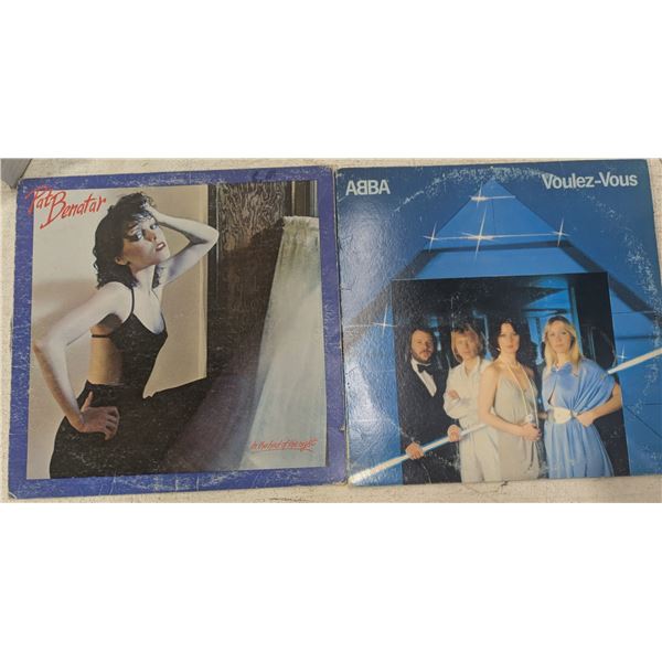 2 records, ABBA and Pat Benetar