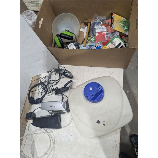 Mixed lot, home office and tools, etc