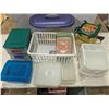 Image 1 : Plastic storage bins and drawers +