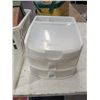Image 2 : Plastic storage bins and drawers +