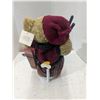 Image 2 : Vintage,  wind up, skiing stuffed bear
