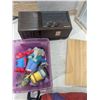 Image 4 : Mixed lot, décor, lamp, leather purse, etc.