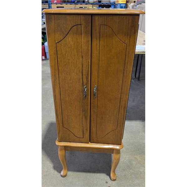 Wooden Jewellery cabinet, 16x13x40"