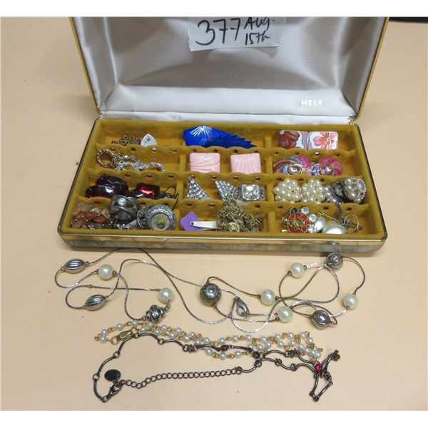 Jewelry Box With Lot of fashion Jewelries(Ring, Necklace and earrings)