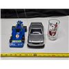 Image 2 : (2) Remote Control Cars **NO REMOTE, Ghostbusters Glass