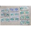 Image 1 : (10) Sask License Plates inc. 1976 & 2 Paired Sets
