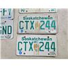 Image 3 : (10) Sask License Plates inc. 1976 & 2 Paired Sets